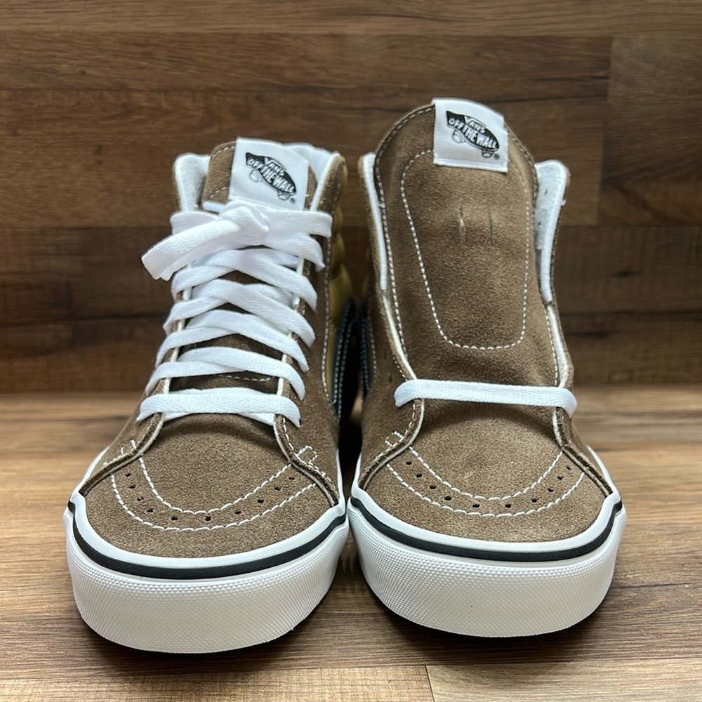 Vans SK8 Brown and Tan High-Top Sneakers - Picture 3 of 7